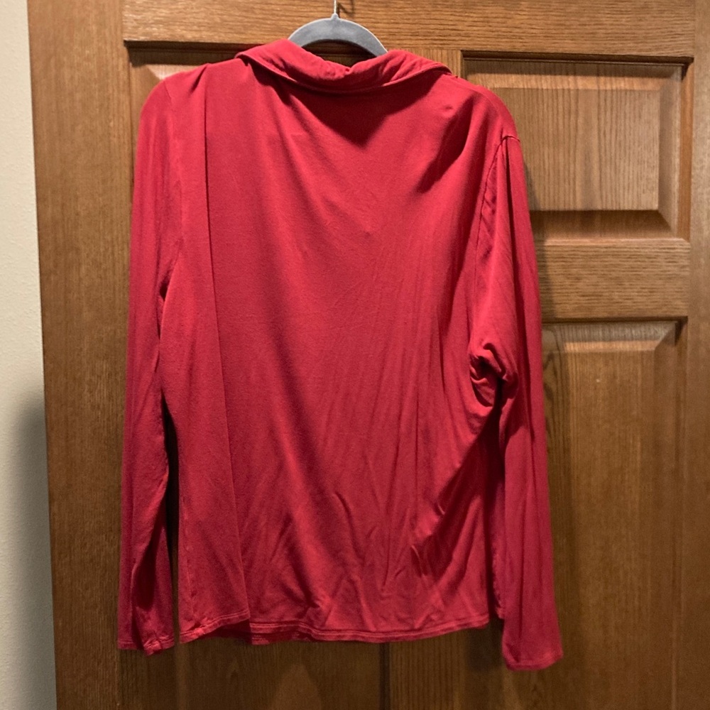 Universal Standard Collared V Neck - Red - Univer… - image 7